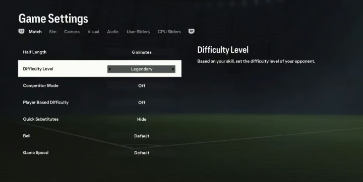 How to Change Difficulty in EA FC 24? FIFA 24